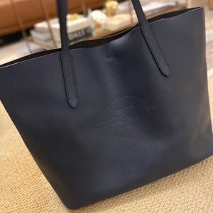 Coach Navy Tote Bag